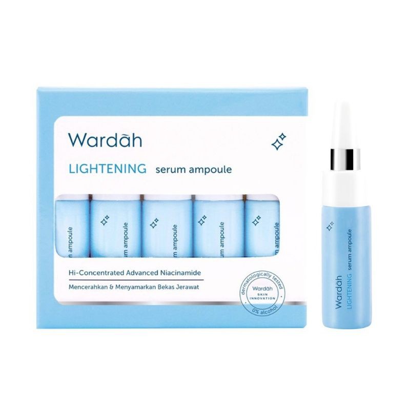 Wardah Lightening Serum Ampoule Isi 5 x 5ml | Tube 8ml | Botol 30 ml