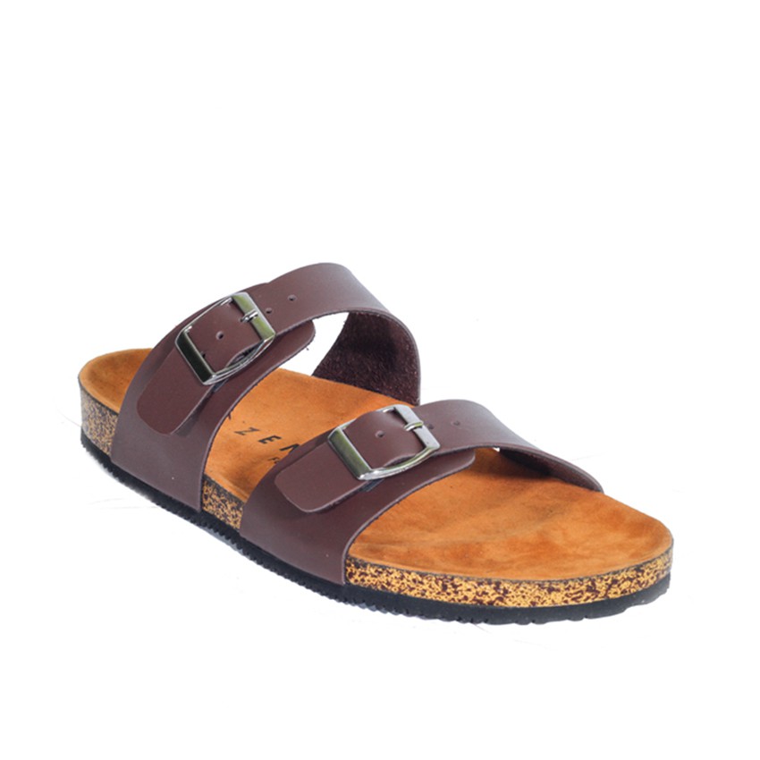 Xander Brown | Sendal Jepit Tali Kulit Simpel Kayu Pria Cowok Men Sandal Footwear | FORIND x Zensa