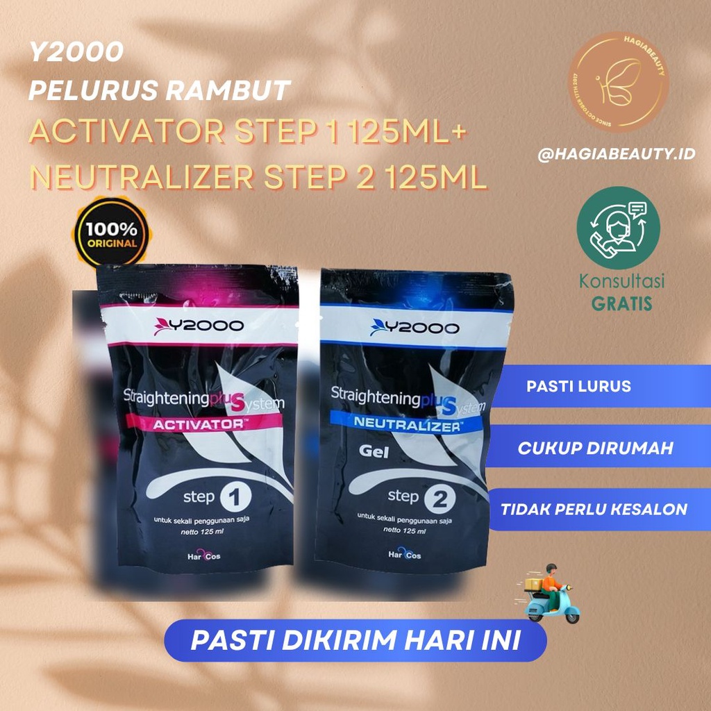 Bisa Cod - Y2000 OBAT PELURUS RAMBUT *Y2000 SELF HAIR STRAIGHTENING GEL * SMOOTHING - REBONDING * - PRAKTIS DAN BISA DIKERJAKAN SENDIRI DIRUMAH.