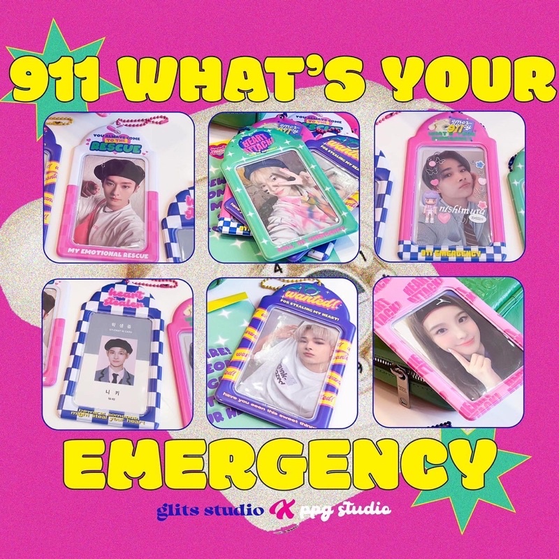 911 Emergency Photocard Holder | by Glits Studio x PPG Studio | suitable for MPC & lanyard