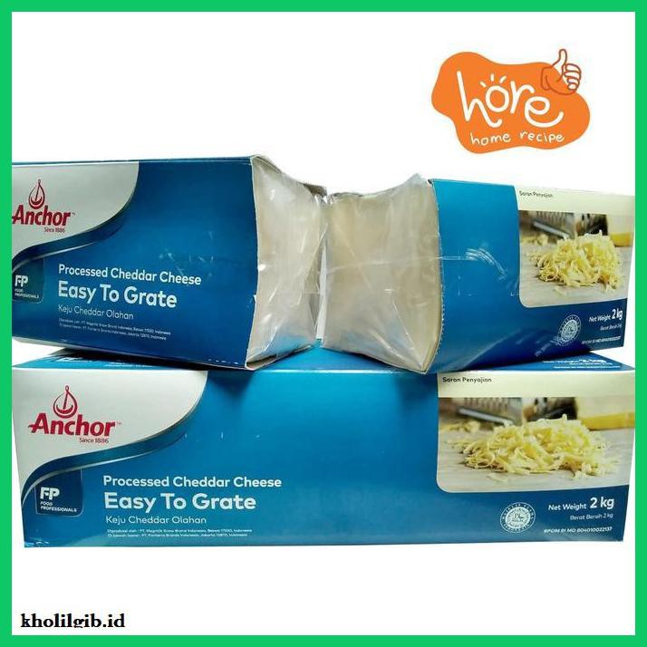 

Ujekujek- Anchor Keju Cheddar Easy To Grate Repack 1 Kg -Original.