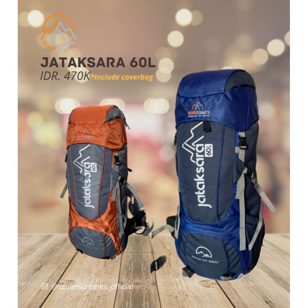 Tas Carrier Jataksara 60L Seven Summits/ Tas Gunung Seven Summits