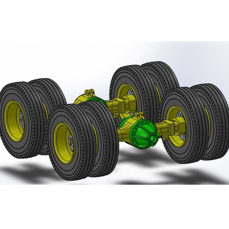 Case/Casing Gardan Tronton Skala 10 dump truk miniatur Lebar bak 25cm