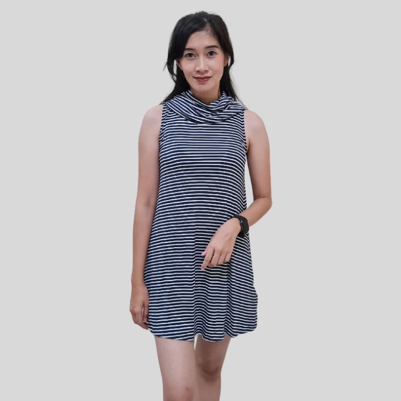ABERCROMBIE - Dress Motif Lekbong Original Premium Pakaian Branded Sisa Ekspor