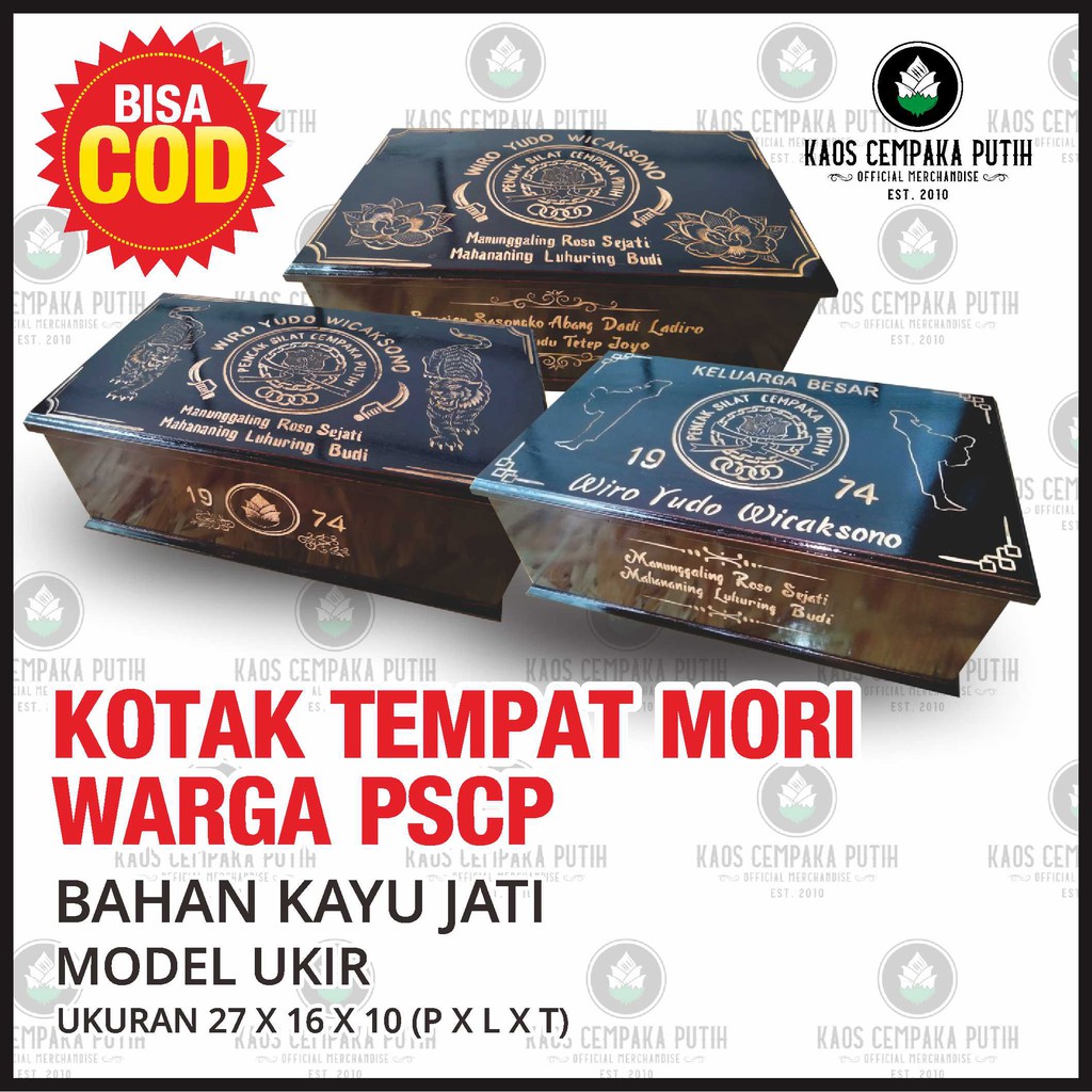 (COD) KOTAK MORI PSCP | UKIR BAHAN JATI | KOTAK TEMPAT MORI
