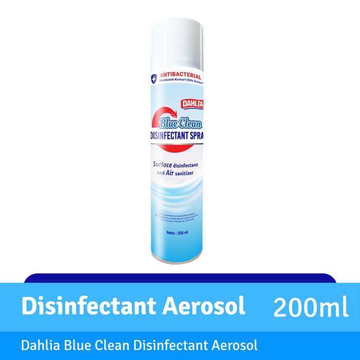Dahlia Blue Clean Disinfectant Spray Aerosol 200ml