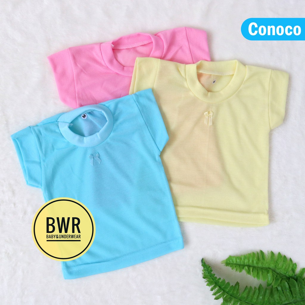 [ 6pc ] Kaos Conoco PITA Warna | Pakaian Oblong Anak Berkualitas - Bwr