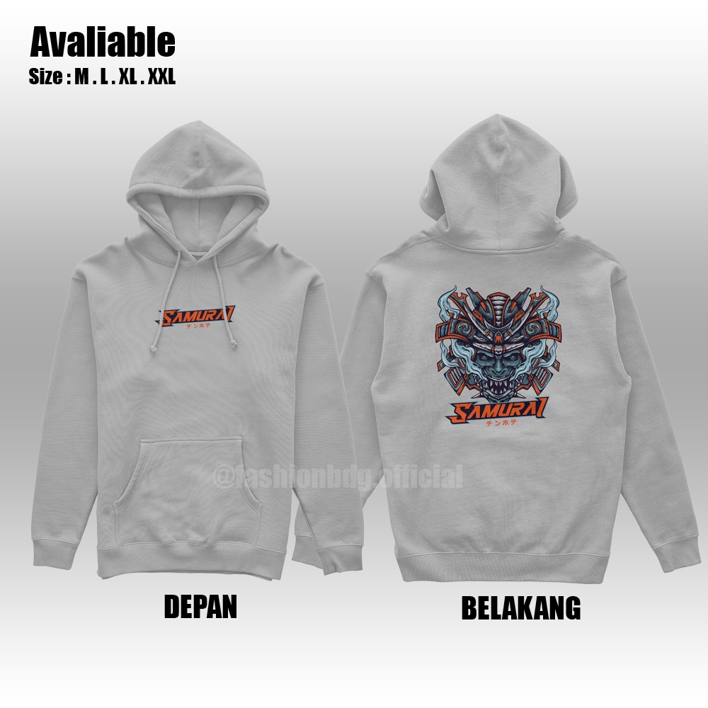 Sweater Hoodie Gambar Samurai Jaket Samurai