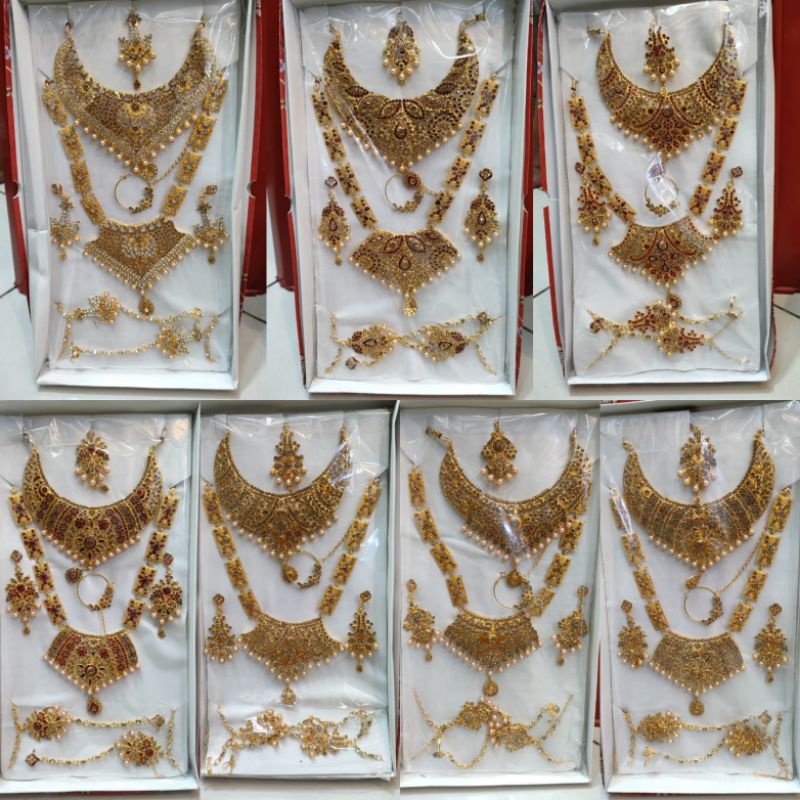kalung india | acesoris pengantin india | kalung pengantin | perhiasan pengantin | set bridal India