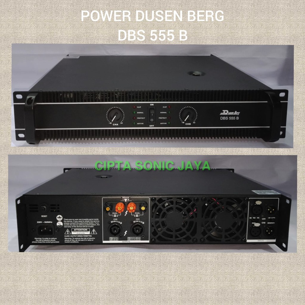 Professional Power Amplifier DusenBerg DBS 555B