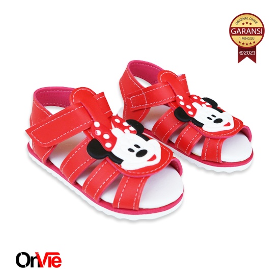 Sandal Anak Perempuan Minnie Mouse | Sepatu Sandal Anak Kasual Onvie