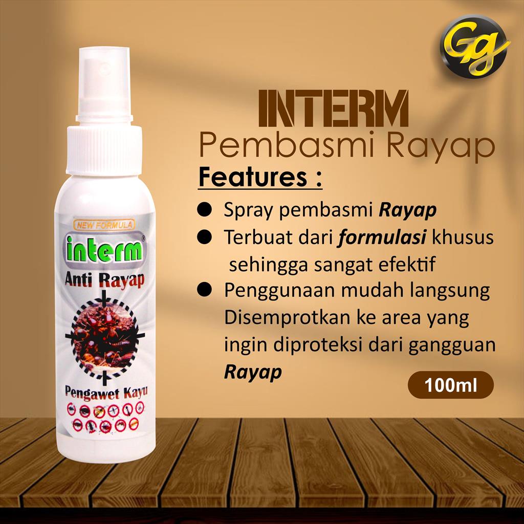 INTERM ANTI RAYAP 100 ML INSEKTISIDA PENGAWET KAYU