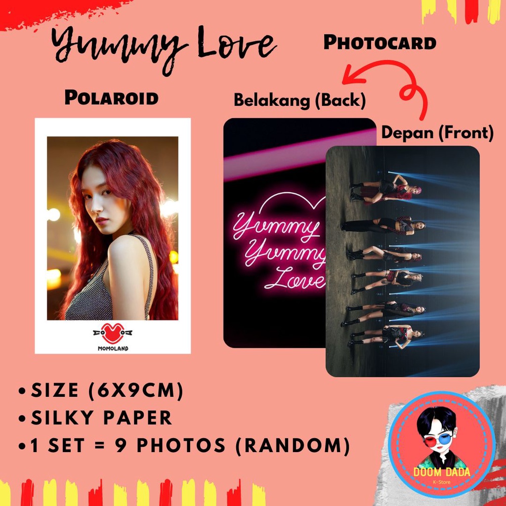 PAKET POLAROID MOMOLAND JOOE NANCY NAYUN AHIN HYEBIN JANE / PHOTOCARD MOMOLAND KPOP