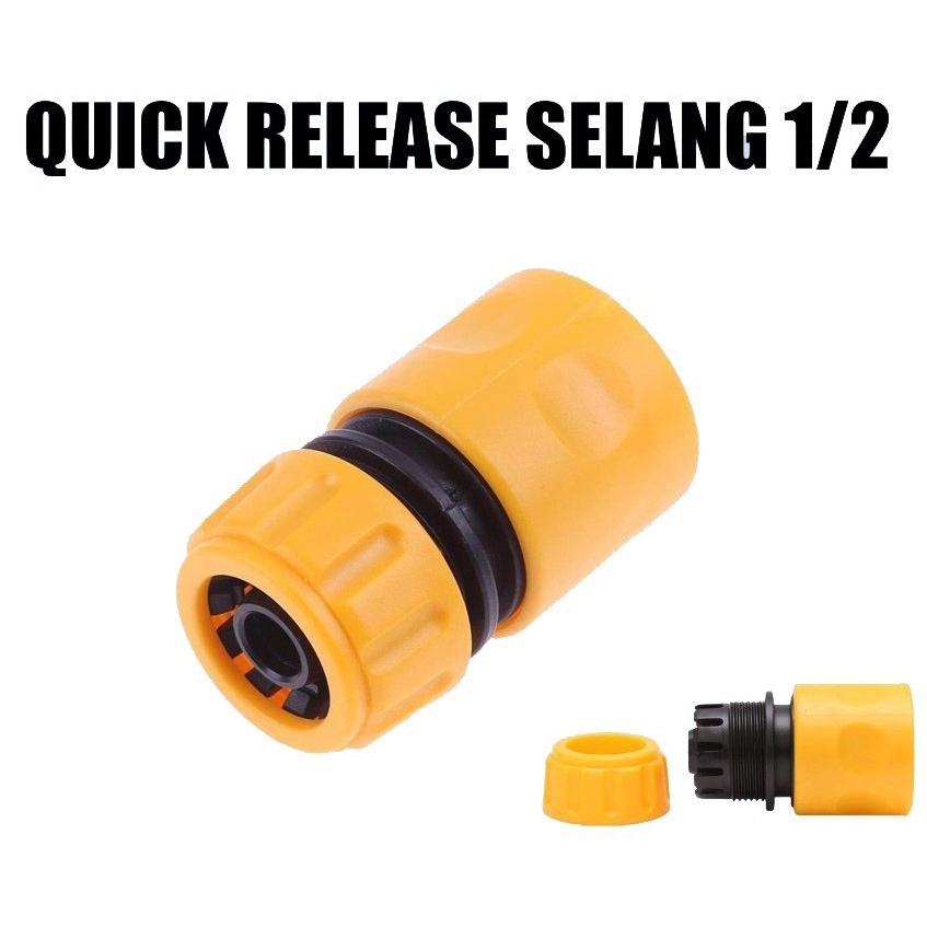 KONEKTOR QUICK RELEASE UNTUK SELANG 1/2 INCH