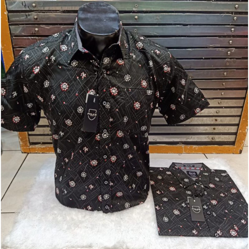 POLICE KEMEJA PRIA / KEMEJA CASUAL POLICE DENIM INDUSTRY / KEMEJA PRIA POLOS MURAH