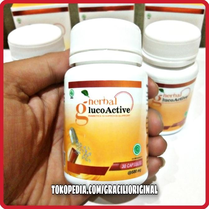 GlucoActive Asli Obat Diabetes Kencing Manis Herbal BPOM