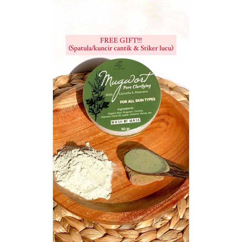 [FREE GIFT] MUGWORT MASK PORE CLARIFYING 50gr | DUPE MASKER KOREA AXIS-Y