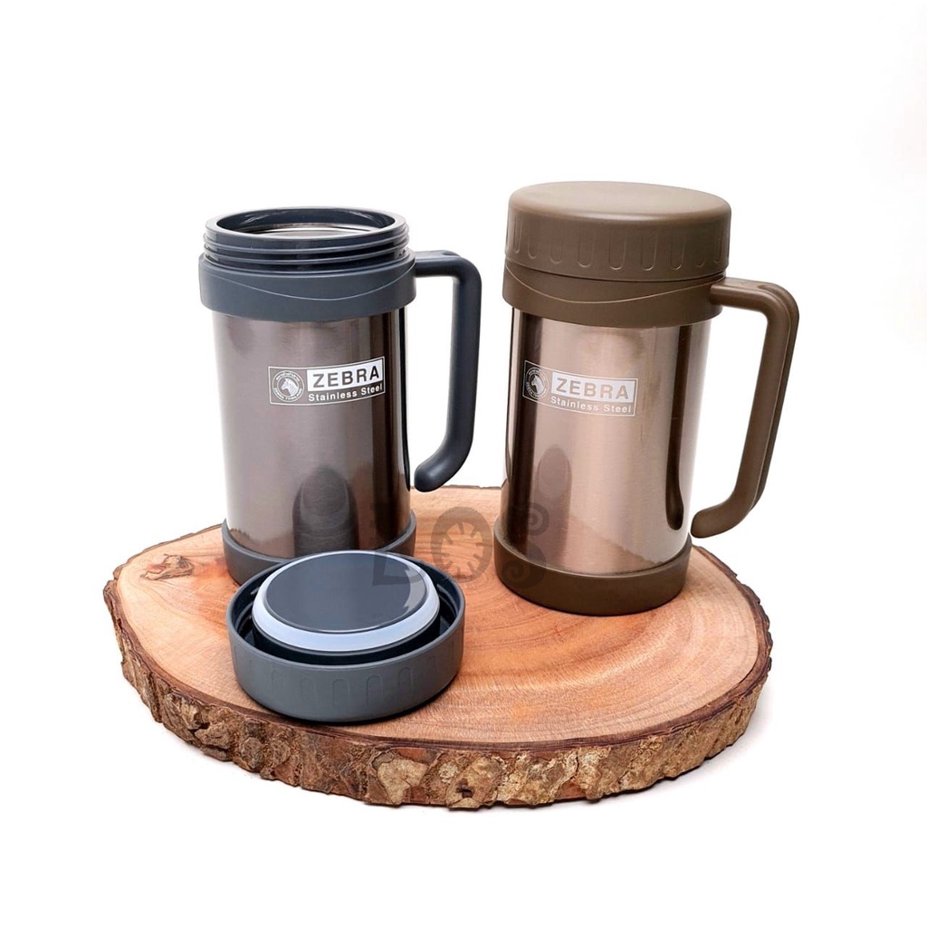 Gelas Kopi-Teh Stainless ZEBRA Mug DAILY 500ml 112901