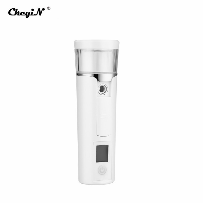 

CkeyiN 40ml Nano Mist Semprot Steamer Wajah Sprayer Kulit Moisturizing Water Content Tester