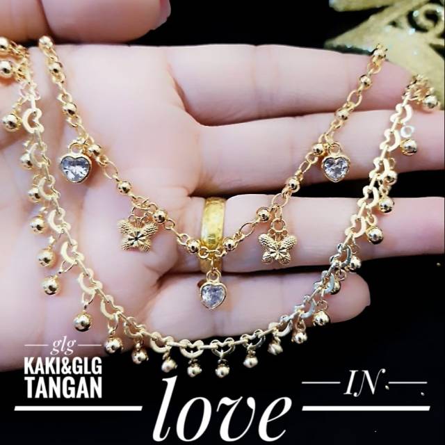 Xuping gelang kaki dan tangan 1333k