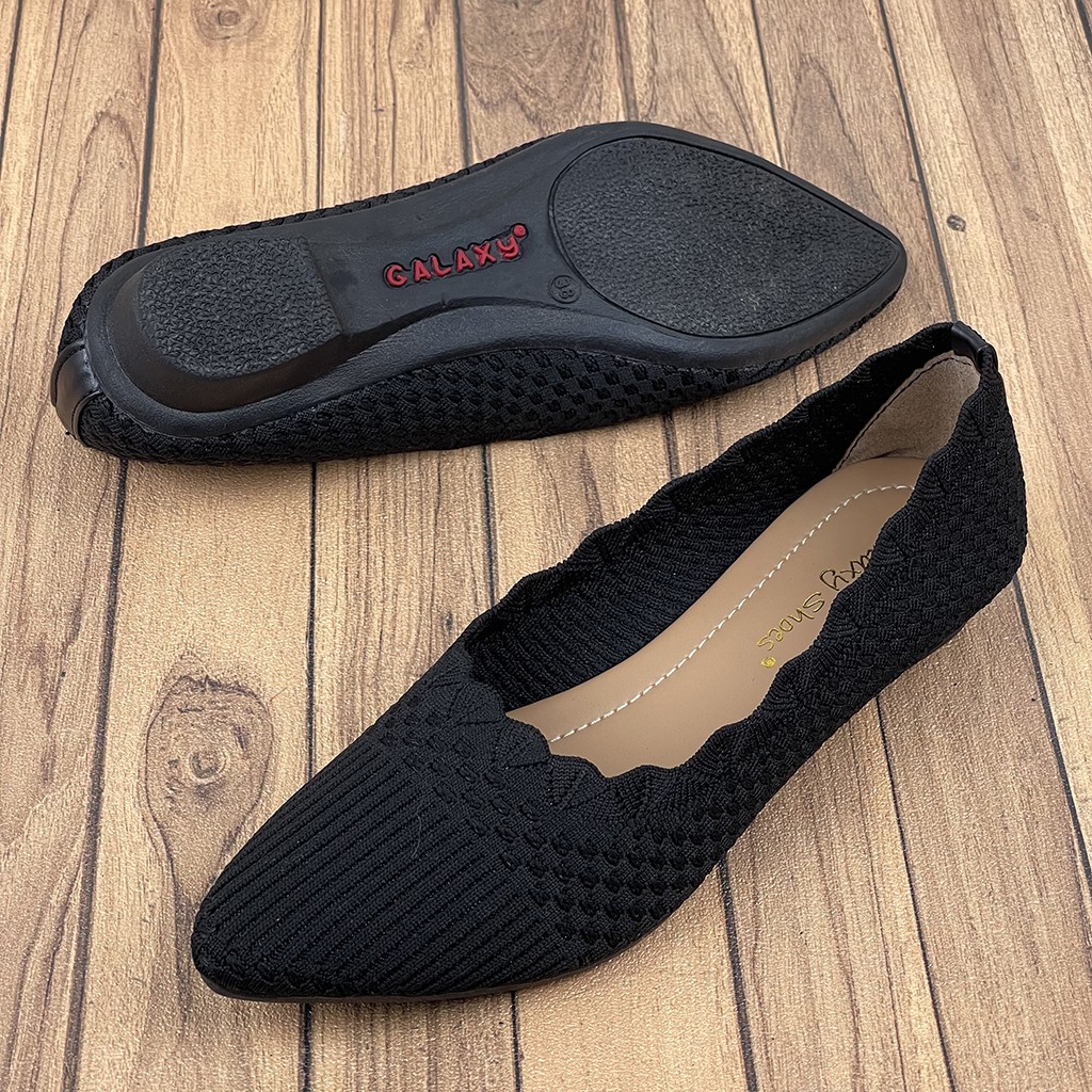 Sepatu Flat Wanita Rajut Impor LC12 - CLARENZO