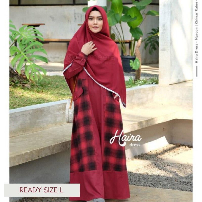 HAIRA DRESS MARUN BY YASMEERA