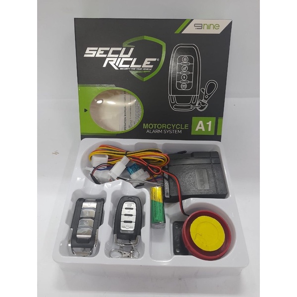Alaram motor 9nine a1 / alarm remote control 9nine jarak jauh / bisa silen dan dilley stater