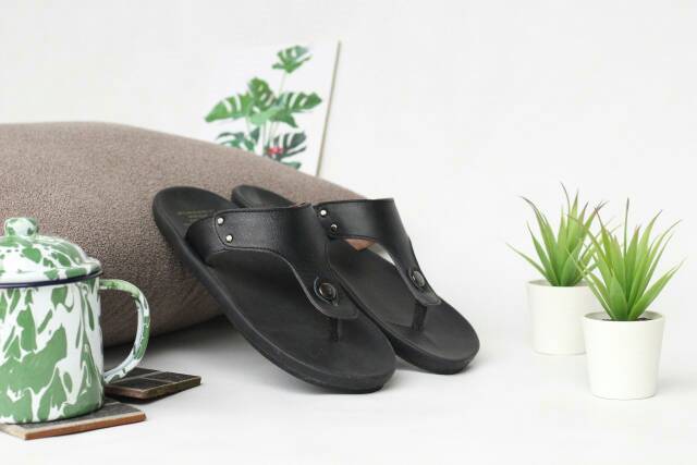 Sendal Pria Slide Goodnes Urban Bahan Kulit Santai Nyaman Jalan Ngemal Sandal Kulit Asli