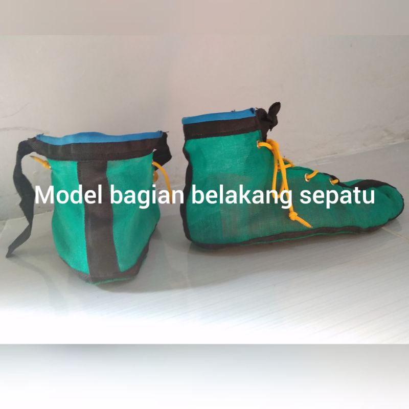 Sepatu Sawah Anti Keong, Bahan Swan dijahit dg benang nilon 4 ply + 1 ply sol dalam kain