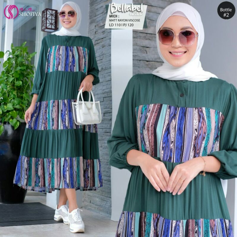 BELLABEL &amp; BELLABEL Switch Midi Dress Ori by Shofiya