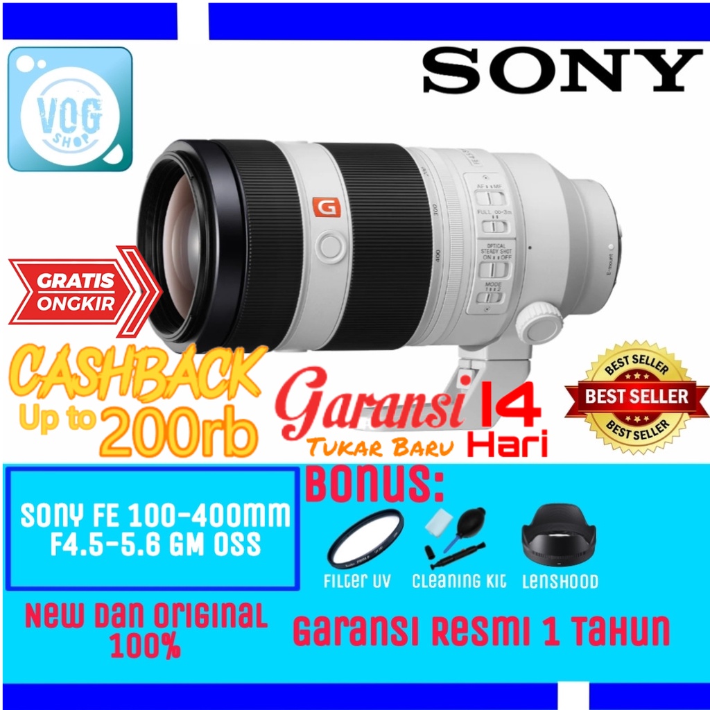 Lensa Sony FE 100-400mm F4.5-5.6 GM OSS - Lensa Sony 100-400mm GM