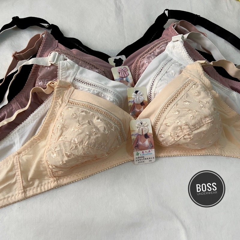 BH Wanita Dewasa katun tanpa kawat | BRA murah tanpa kawat | BH tanpa busa | BH Dewasa murah katun