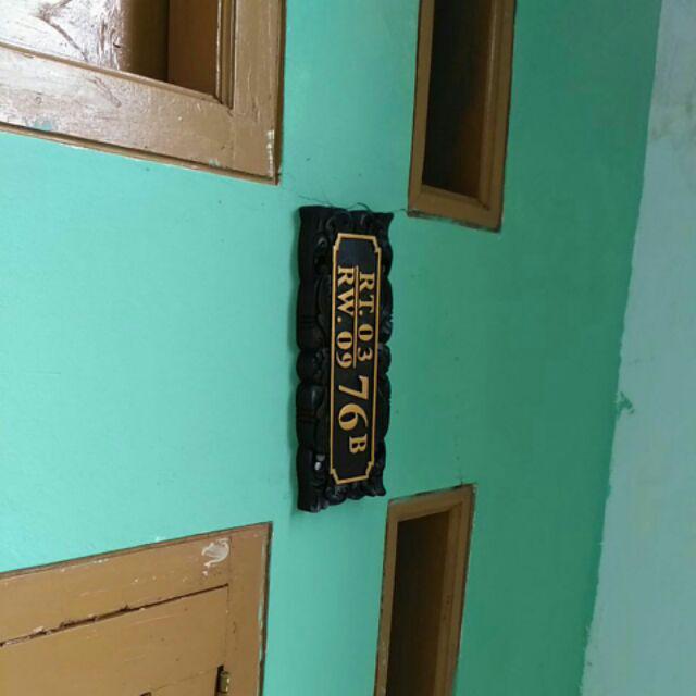 Nomor Rumah Ukir Medium