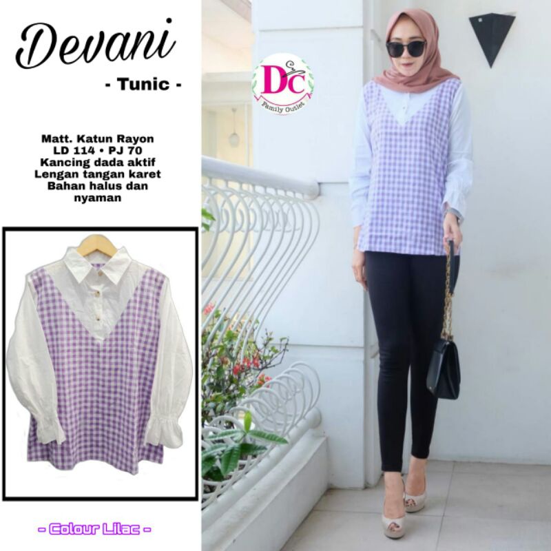 DEVANI Tunik Bahan Rayon HalusII DC