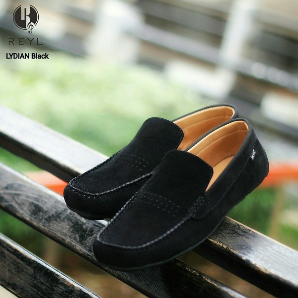 DISKON DR. KEVIN MEN CASUAL SHOES SLIP ON 13584 - BLACK SLIP ON PRIA