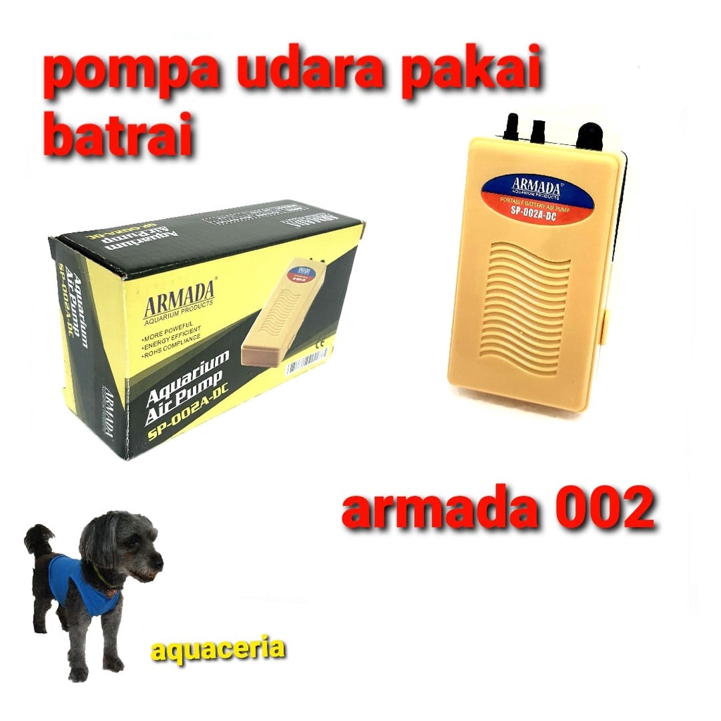 pompa udara pakai baterai armada 002 pompa aerator pakai batre