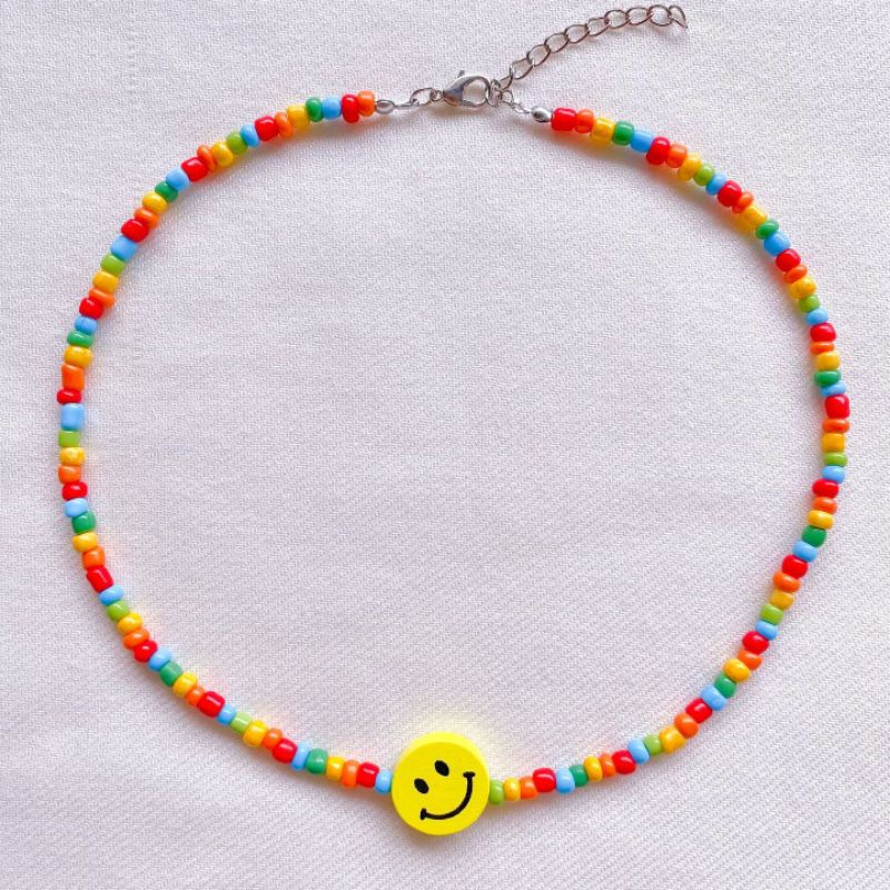 Smile Necklace - Smile Pearl Necklace - Beads Smile Necklace - Kalung Mutiara Smile - Kalung Manik Smile