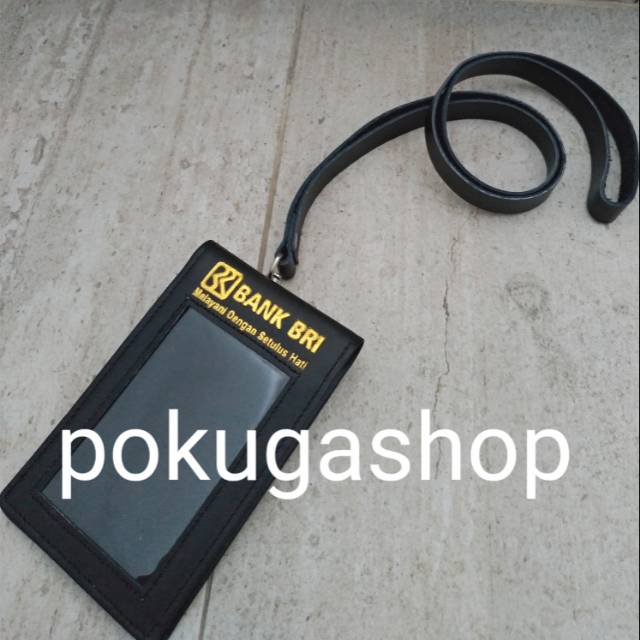 

Name tag kulit asli bank bri / id card kulit asli logo bri