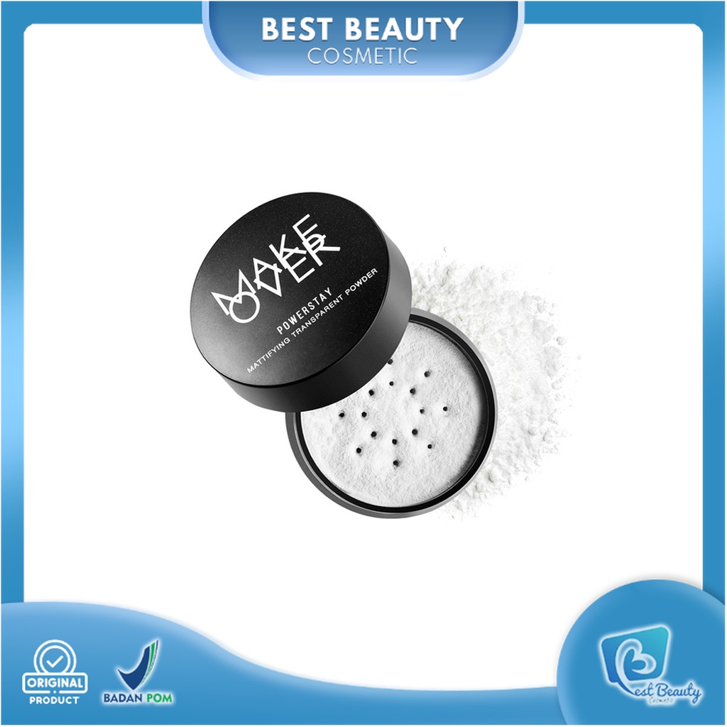 ★ BB ★ MAKE OVER Powerstay Mattifying Transparent Powder 11 g - Bedak Tabur | MakeOver Loose Powder