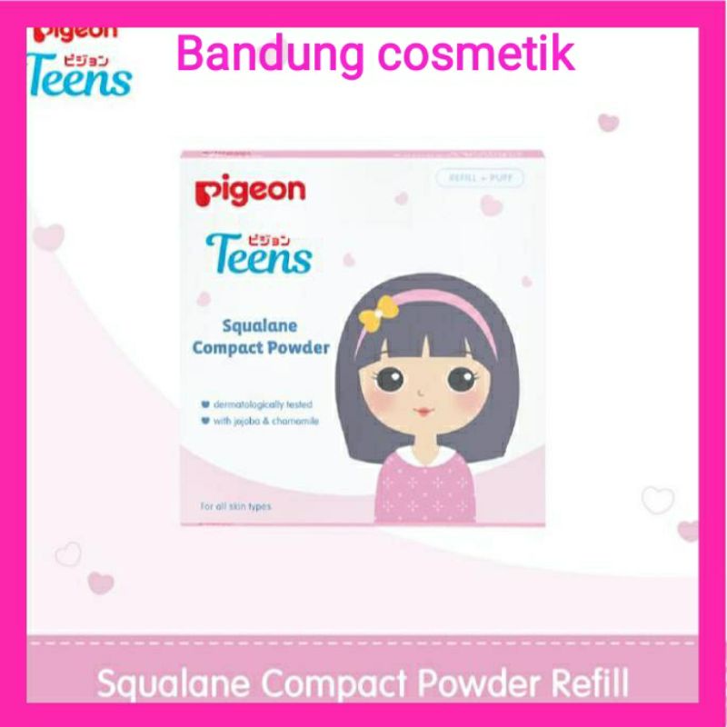 PIGEON Teens Refill Compact Powder Natural Look 14Gr / Refill Bedak