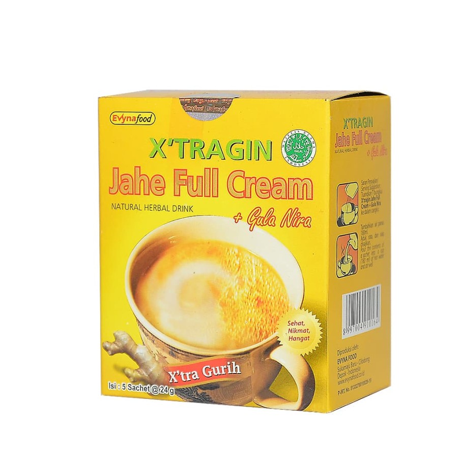 

XTRAGIN JAHE FULL CREAM +GULA NIRA 5x24G (910164)