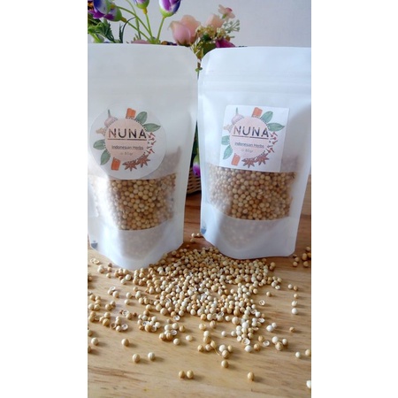 

KETUMBAR ASLI KEMASAN POUCH 25GR/REMPAH MURNI/BUMBUDAPUR/BUMBUMASAKAL