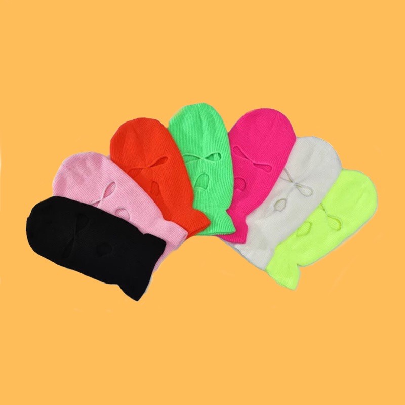 Balaclava 3 Hole Ski Mask Aesthetic