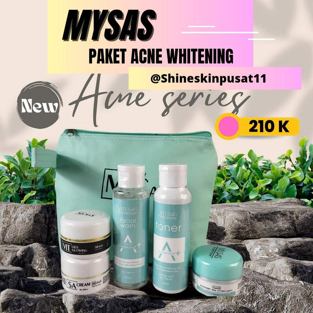My Sas  Oily Whitening /MysasOriginal/mysasskincare/mysas paket oily whitening/mysas paket Kulit ber