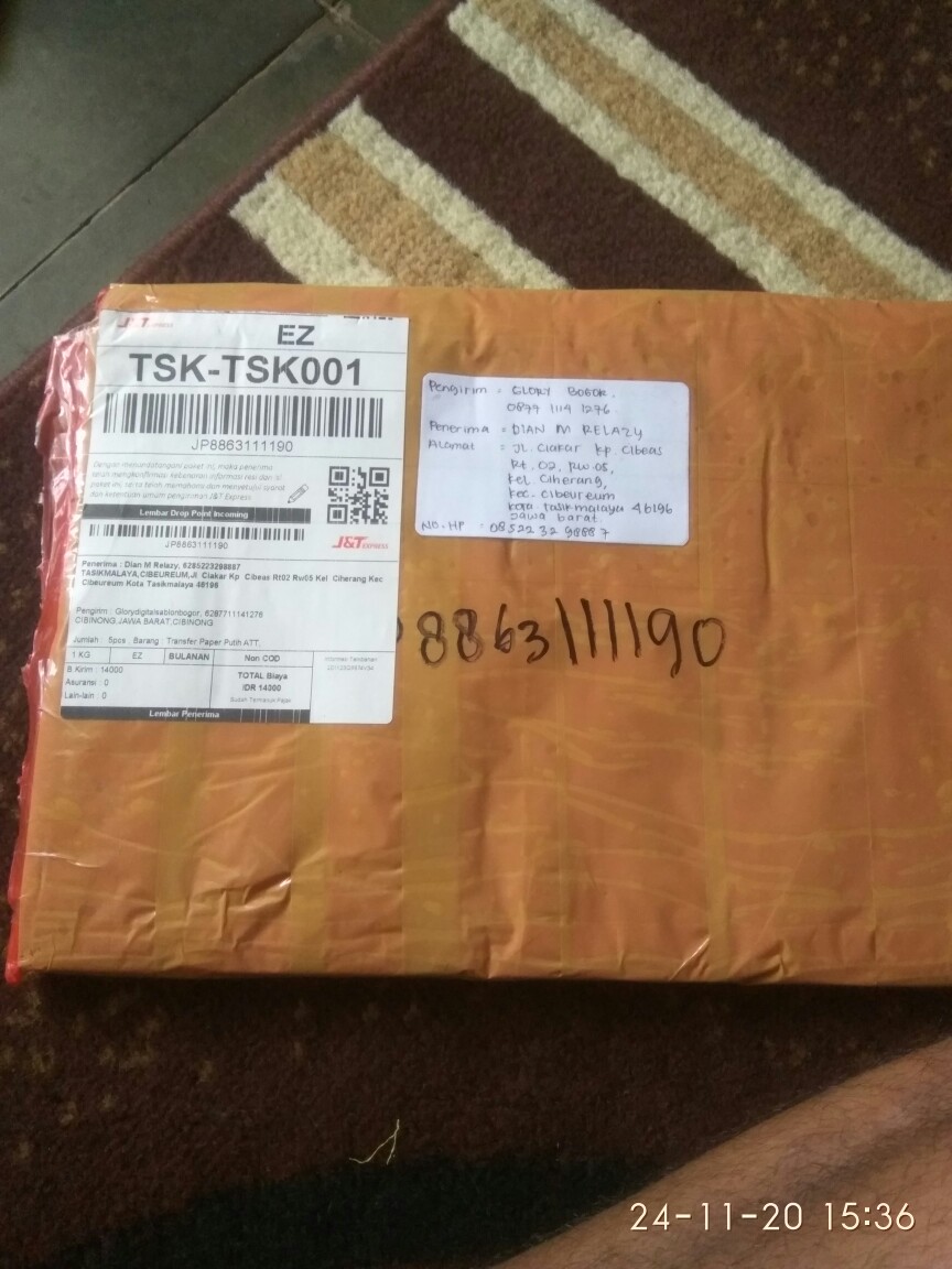 Transfer Paper Putih Att 10lmbr