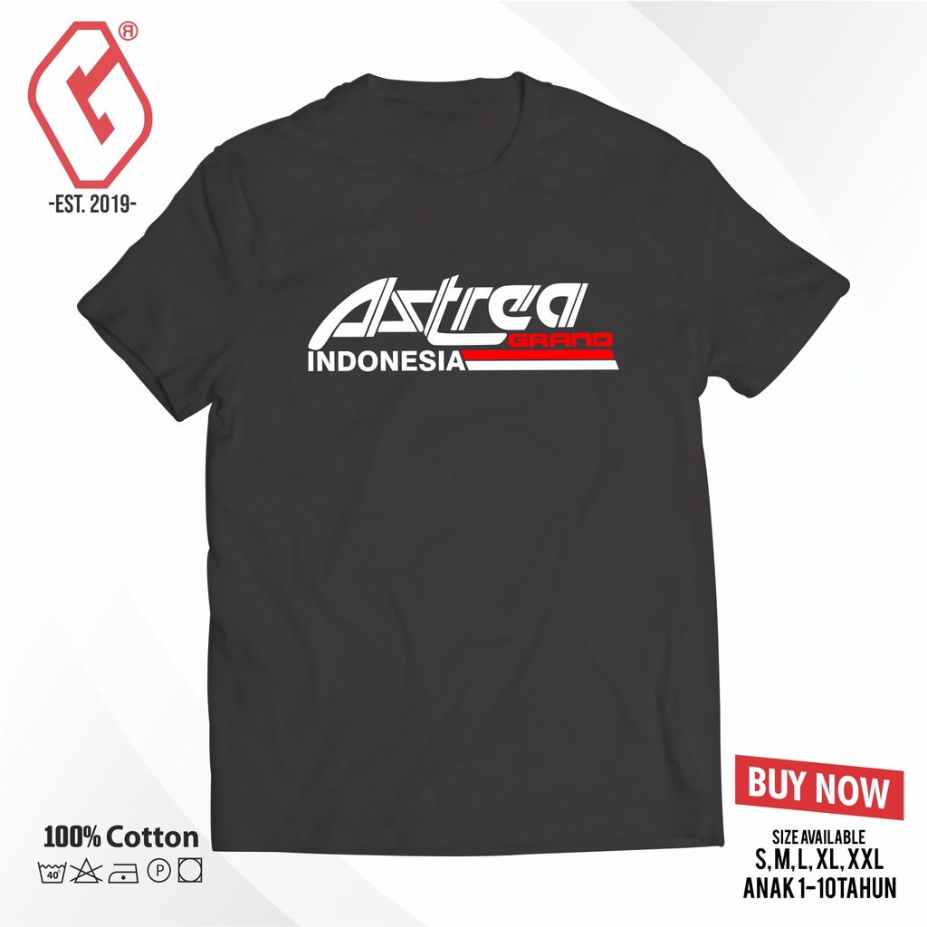 kaos motor astrea grand / baju honda astrea grand indonesia