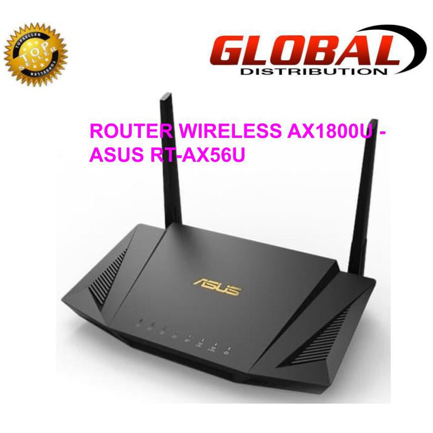 Router Asus RT-AX56U Dual Band AX1800 WiFi MU-MIMO Router - Resmi