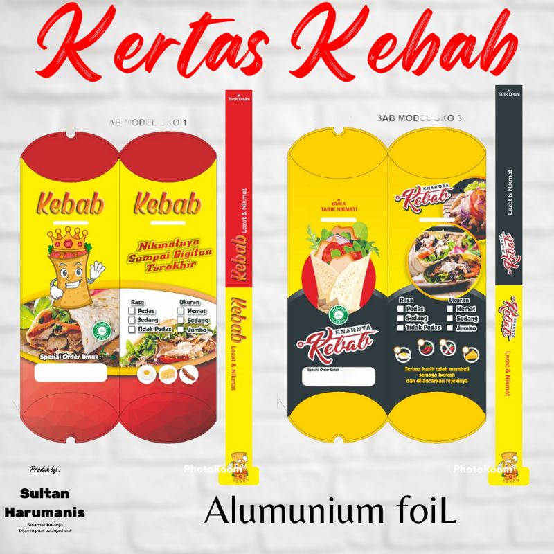 Kemasan Kebab Bungkus Kebab Kertas Kebab kemasan kebab Terbaru kertas kebab murah