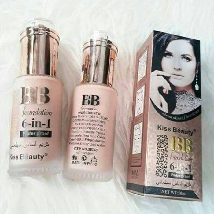 Murah BB FOUNDATION KISS BEAUTY 6IN1 - FOUNDATION KISS BEAUTY 6IN1