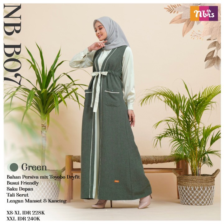 GAMIS POLOS WANITA REMAJA DEWASA NIBRAS NB B07 TERBARU